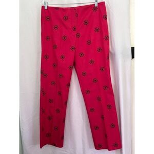 Lilly Pulitzer Nautical Print Pants Size 12 Pink‎ Ship Wheel NWT